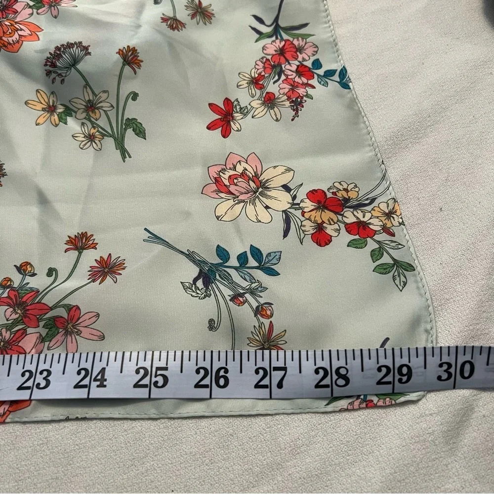 Beautiful floral square scarf / twilly.